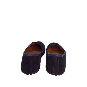 Spring Step Suede Navy Loafers Size 8.5
