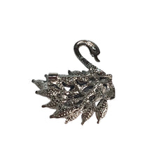 Load image into Gallery viewer, Swan Rhinestone Brooch Pin