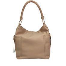 Load image into Gallery viewer, Miztique Vegan Leather Shoulder Bag Beige