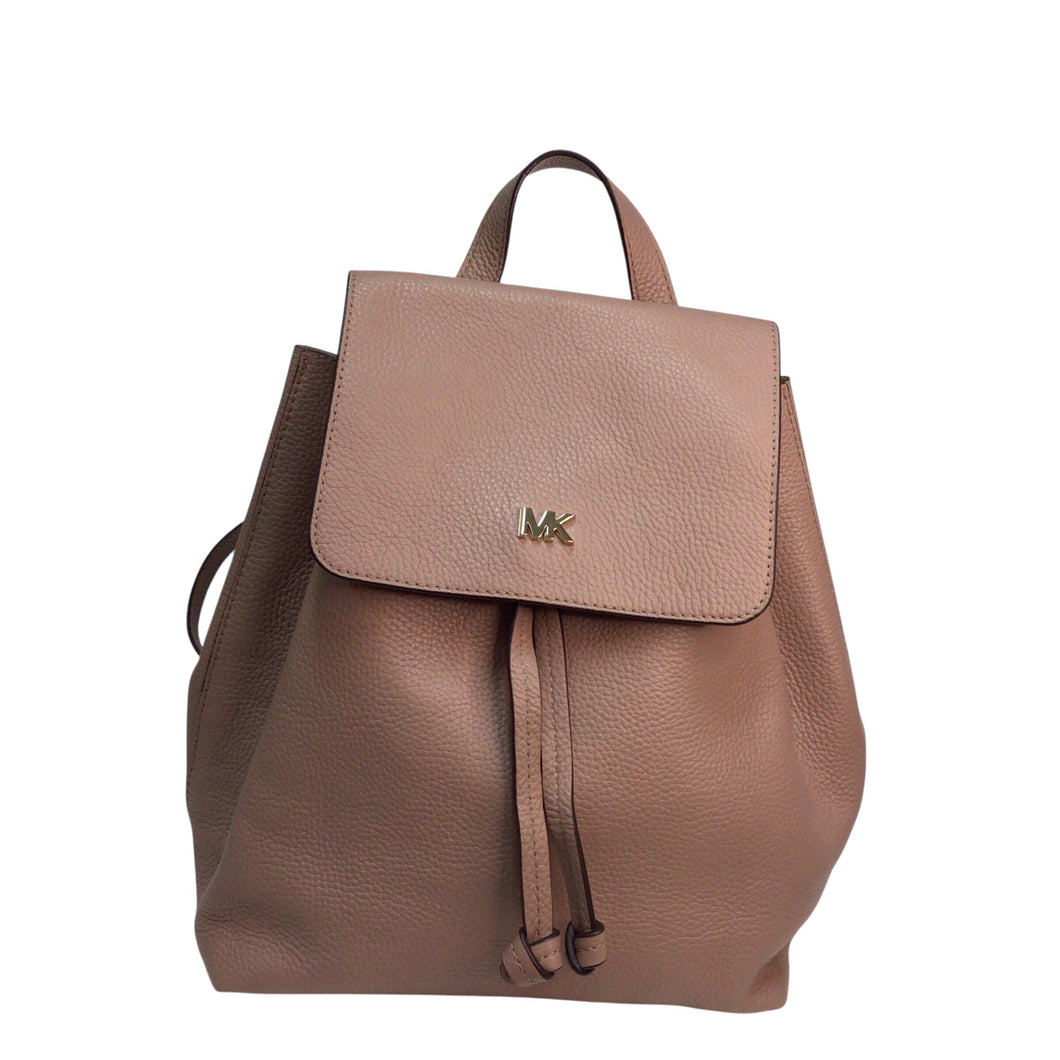 Michael Kors Pebbled Leather Backpack Light Mauve