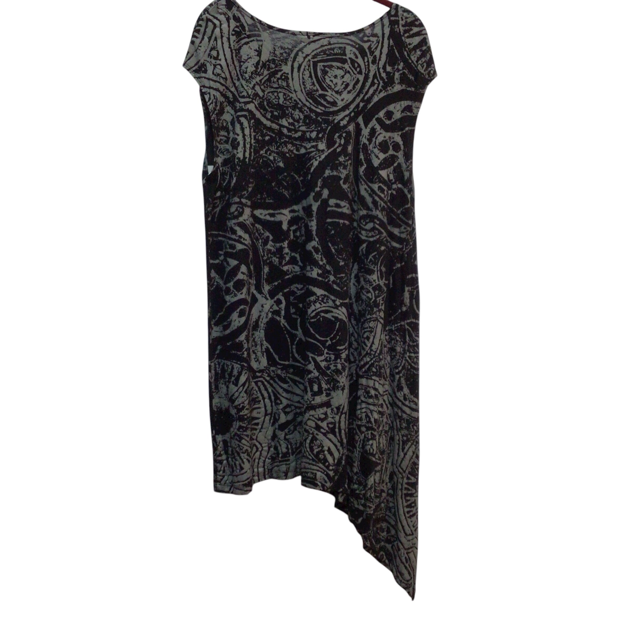 Bryn Walker Black And Gray Sleeveless Dress Size L