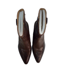 Load image into Gallery viewer, Crown Vintage Brown Izzie Western Booties Size 8