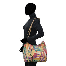 Load image into Gallery viewer, Anuschka Large Multi Pocket Hobo Handbag - 8060