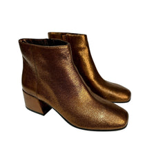 Load image into Gallery viewer, Sole Society Copper Metallic Cracklyn Tashia Bootie Size 8 M / 38.5