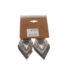 Load image into Gallery viewer, Silver Blue Turquoise Earrings