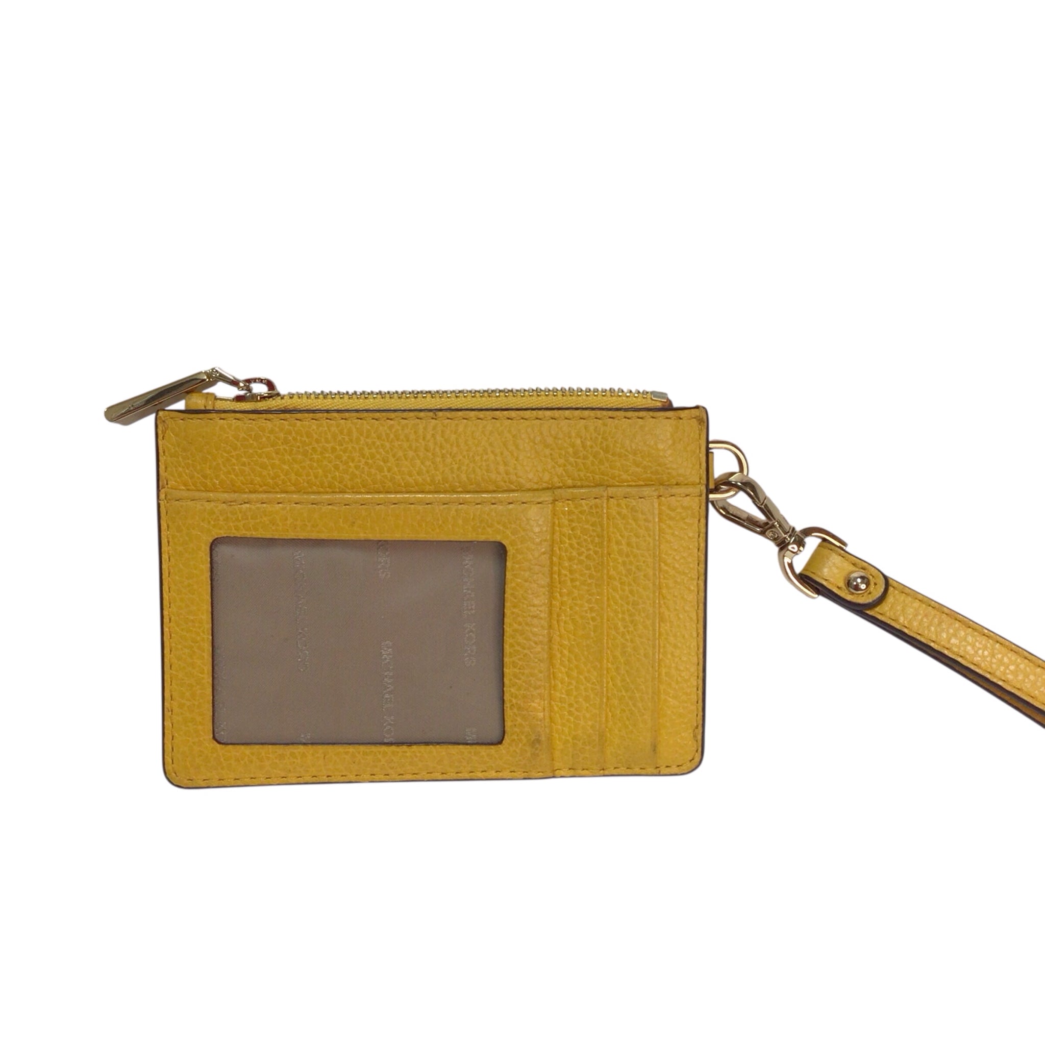 Michael Kors Yellow Wristlet Wallet