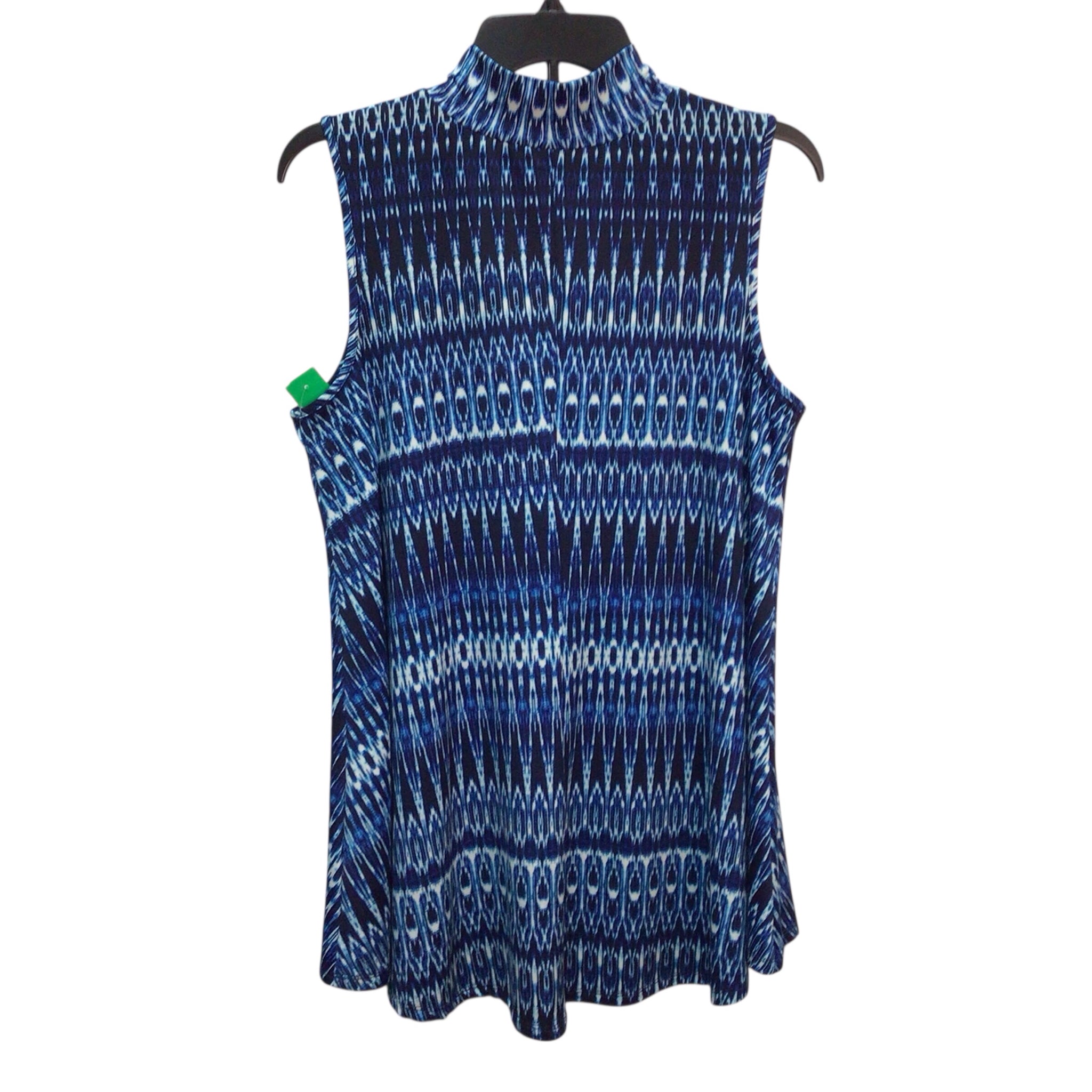 New Directions Blue Sleeveless Top Size L