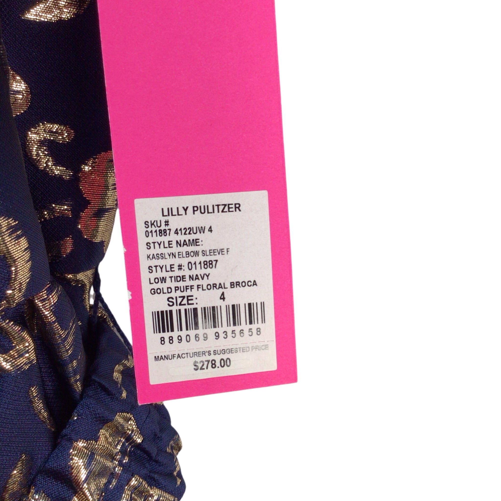 Lilly Pulitzer Kasslyn Elbow Sleeve Dress Size 4 (8) NWT