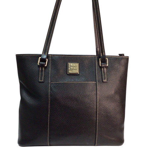 Dooney & Bourke Black Pebbled Leather Shoulder Bag