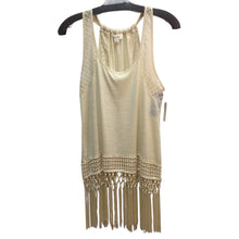 Load image into Gallery viewer, Taylor Sage Cream Sleeveless Top Size Medium NWT