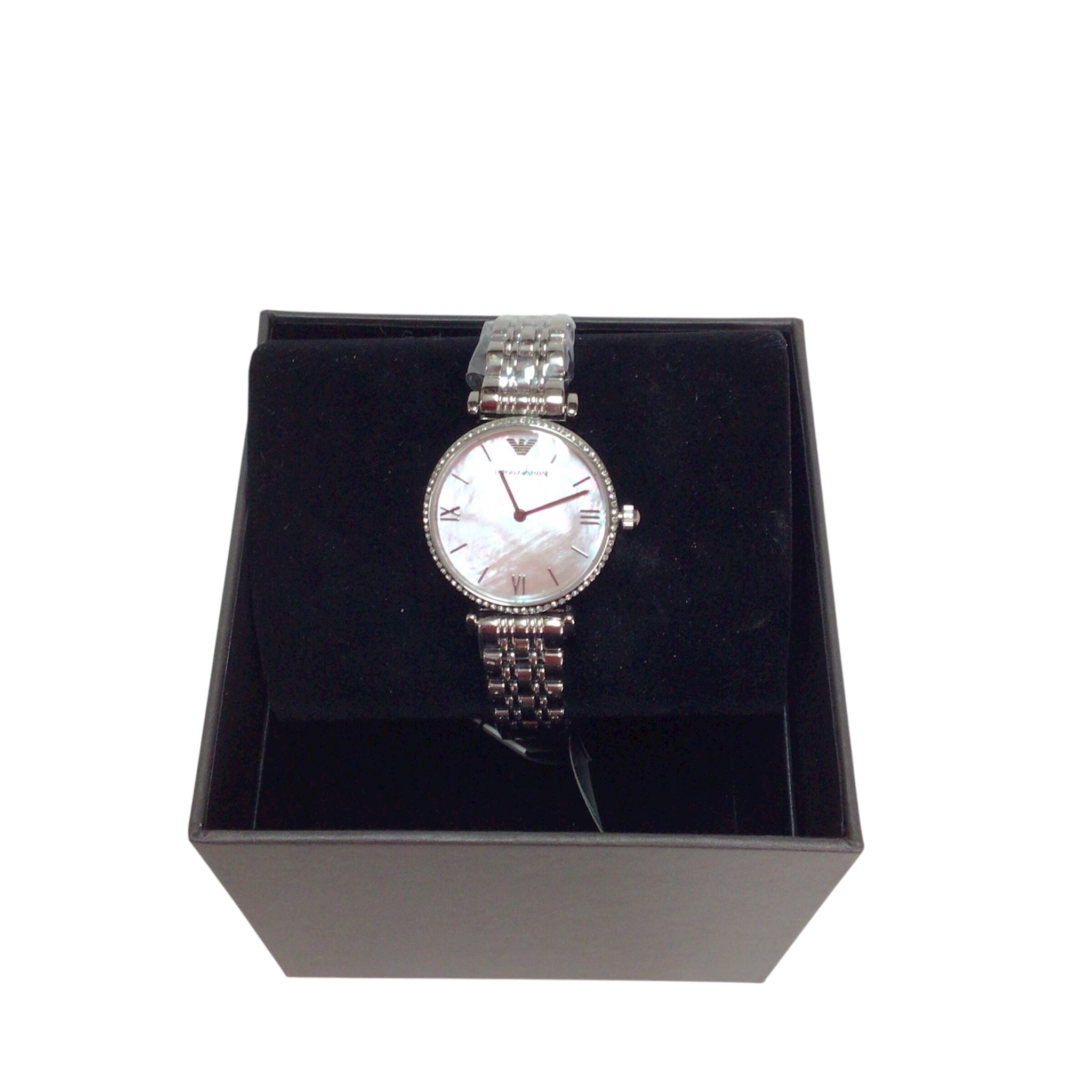 Emporio Armani Gianni T-Bar Crystal Ladies Watch AR1779 NWT