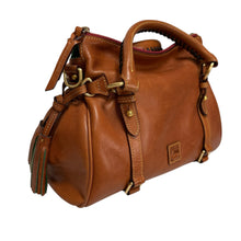 Load image into Gallery viewer, Dooney &amp; Bourke Florentine Leather Satchel Brown