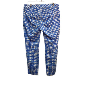 Lilly Pulitzer Blue White Plaid Crops Size 4