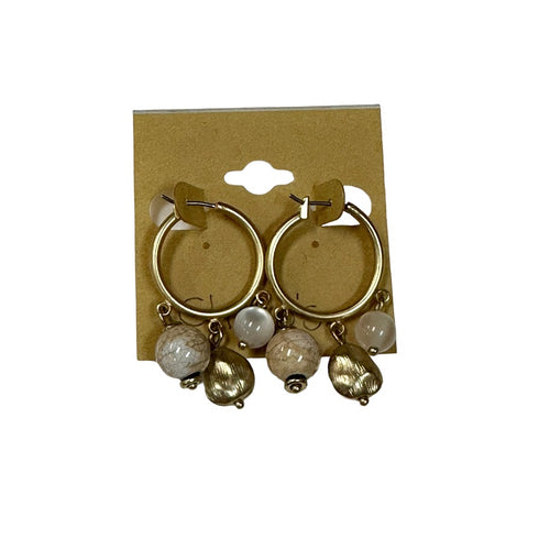 Chico's Beaded Hoop Earrings