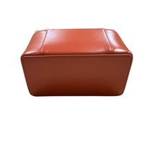 Load image into Gallery viewer, Ferragamo Zip-Around Gancini Calfskin Vanity Bag Beauty Case Terracotta