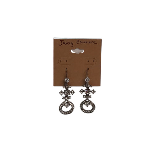 Juicy Couture Rhinestone Earrings 1.75