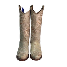 Load image into Gallery viewer, Circle G Women&#39;s Embroidered Western Boots Snip Toe Size 7.5 M Light Sage Green