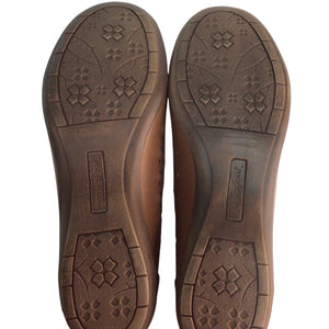 Natural Soul Brown Flats Size 10