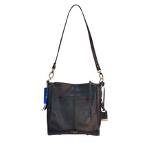 Load image into Gallery viewer, Lodis Leather Shoulder Bag Black