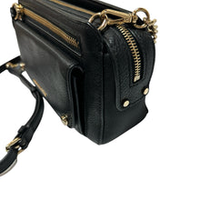 Load image into Gallery viewer, MICHAEL Michael Kors Mitchell Small Leather Crossbody Bag Black