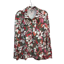 Load image into Gallery viewer, Talbots Flowers Long Sleeve Sweatshirt Size L