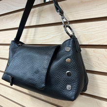Load image into Gallery viewer, Hammitt Daniel Medium Black Gunmetal Leather Handbag