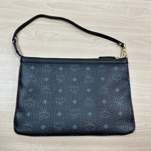 MCM Visetos Leather Pouch Handbag