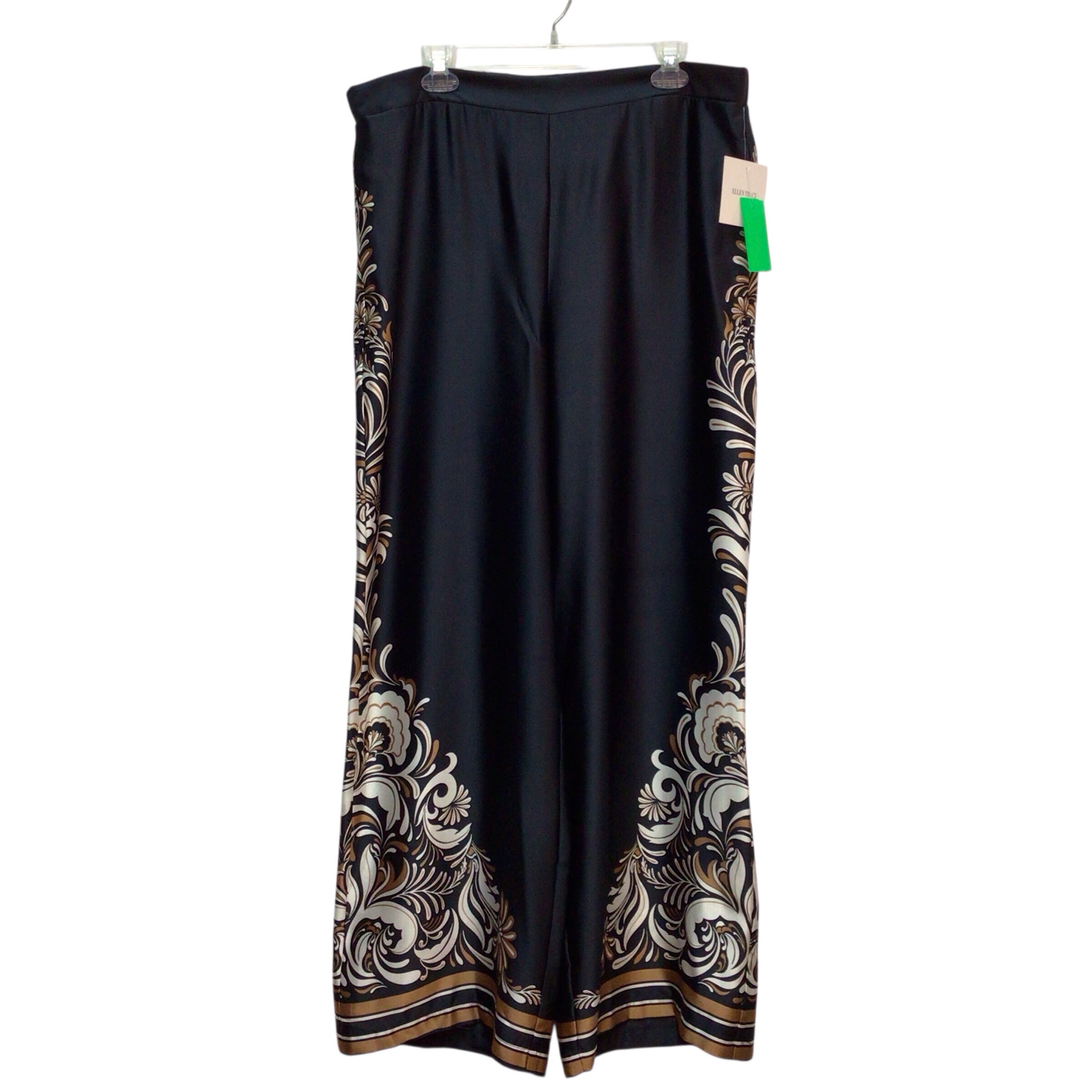 Ellen Tracy Black Gaucho Pants Size XL NWT