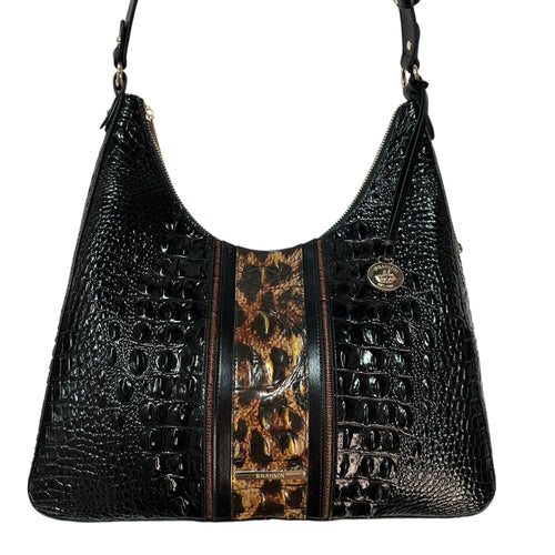 Brahmin Tabitha Kairos Embossed Leather Shoulder Bag