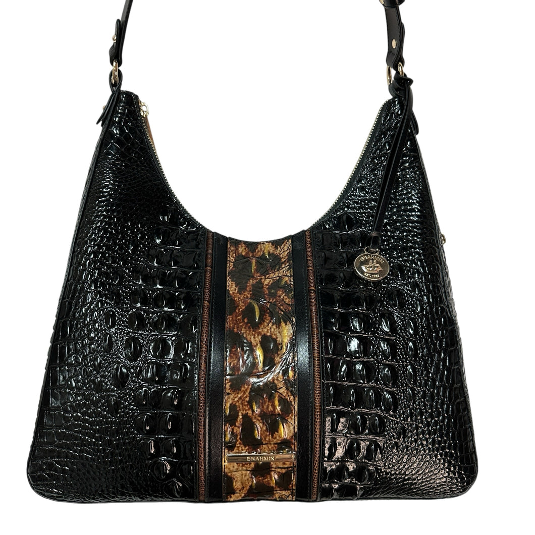 Brahmin Tabitha Kairos Embossed Leather Shoulder Bag