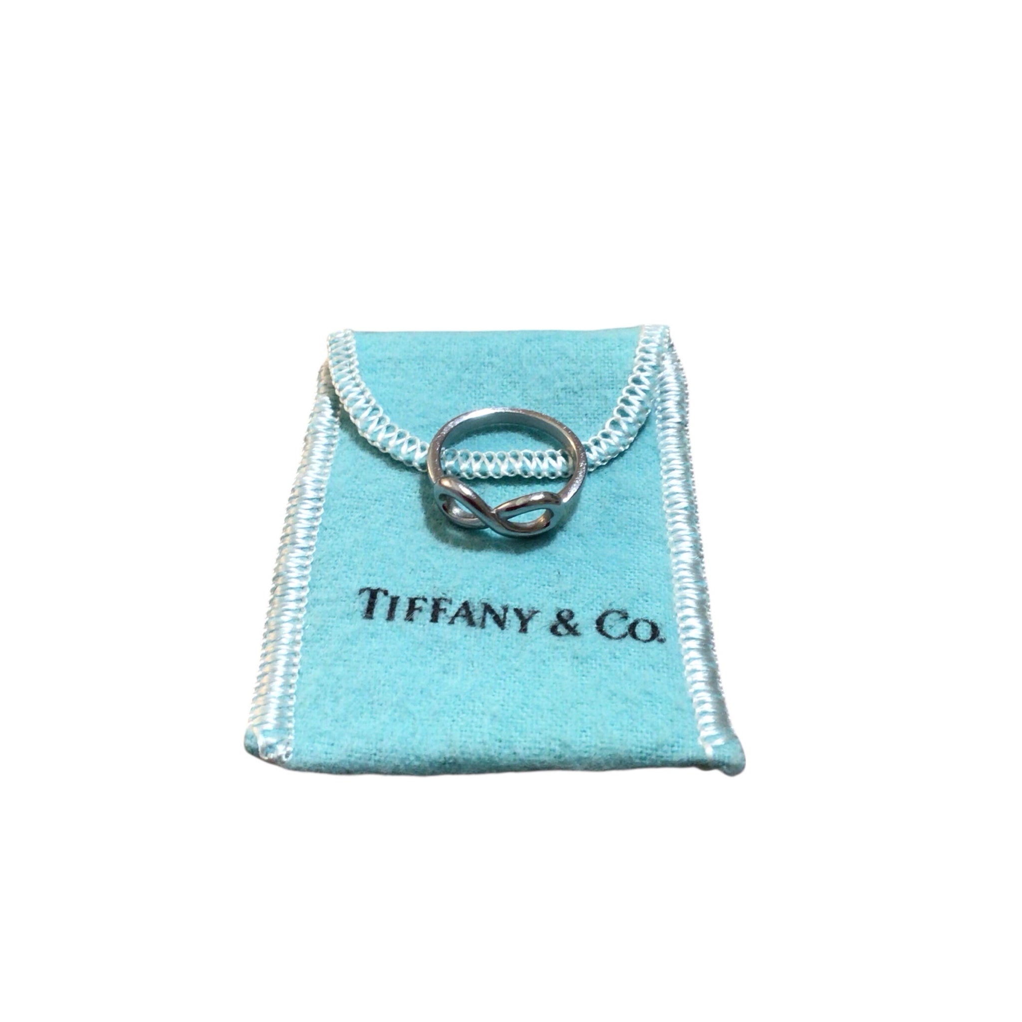 Tiffany & Co Sterling Silver Infinity Ring Size 7