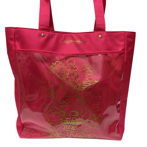 Ed Hardy Pink Do or Die Tote Bag
