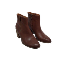 Load image into Gallery viewer, Lucky Brand Bamlea Brown Leather Ankle Boots Size 7.5