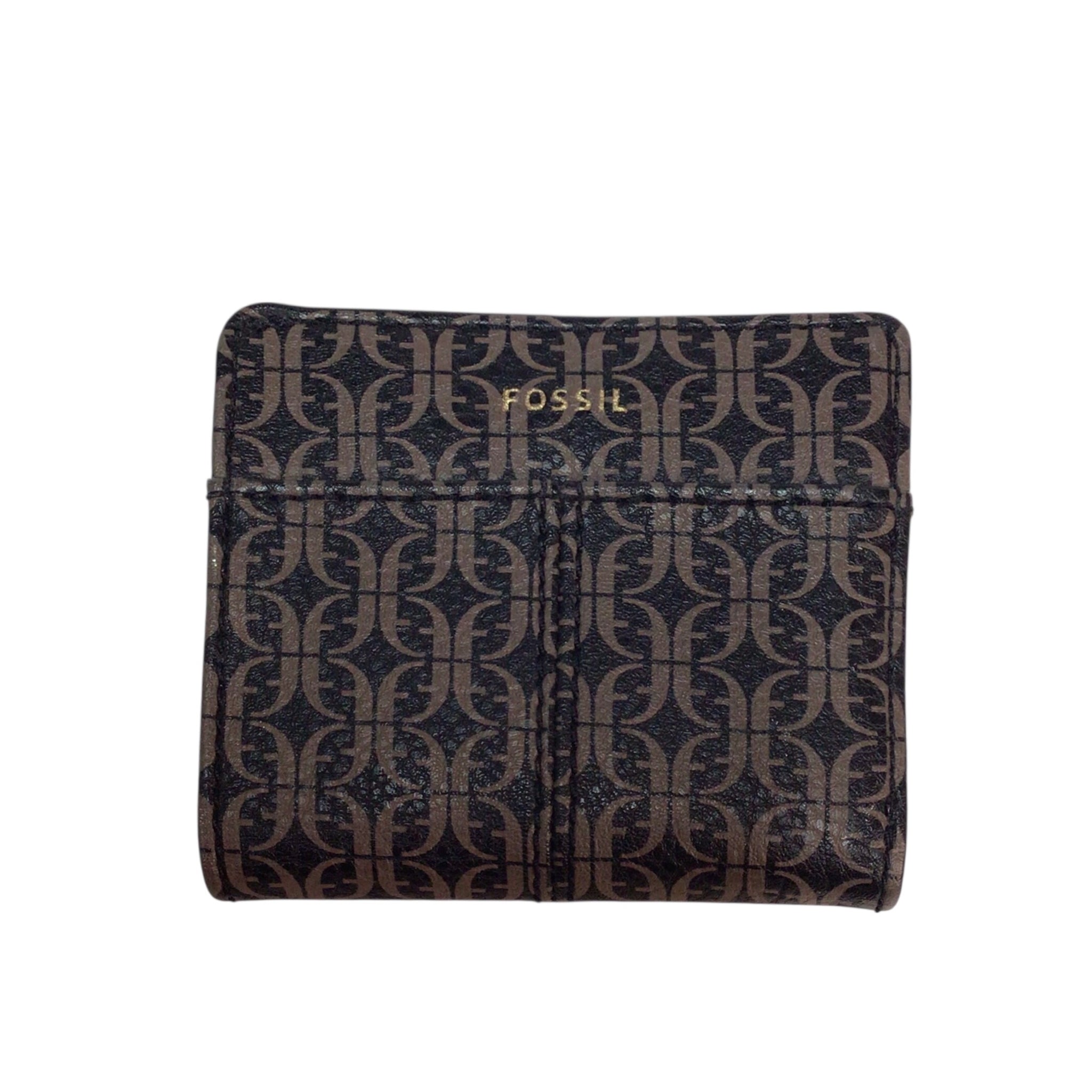 Fossil Black and Brown Tara Multifunction Wallet