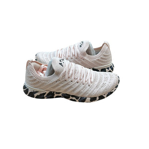 APL Athletic Propulsion Labs Women's Techloom Wave Running Shoes Creme/Black/Leopard Size 8