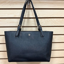Load image into Gallery viewer, Tory Burch Saffiano Leather Tote Bag Black