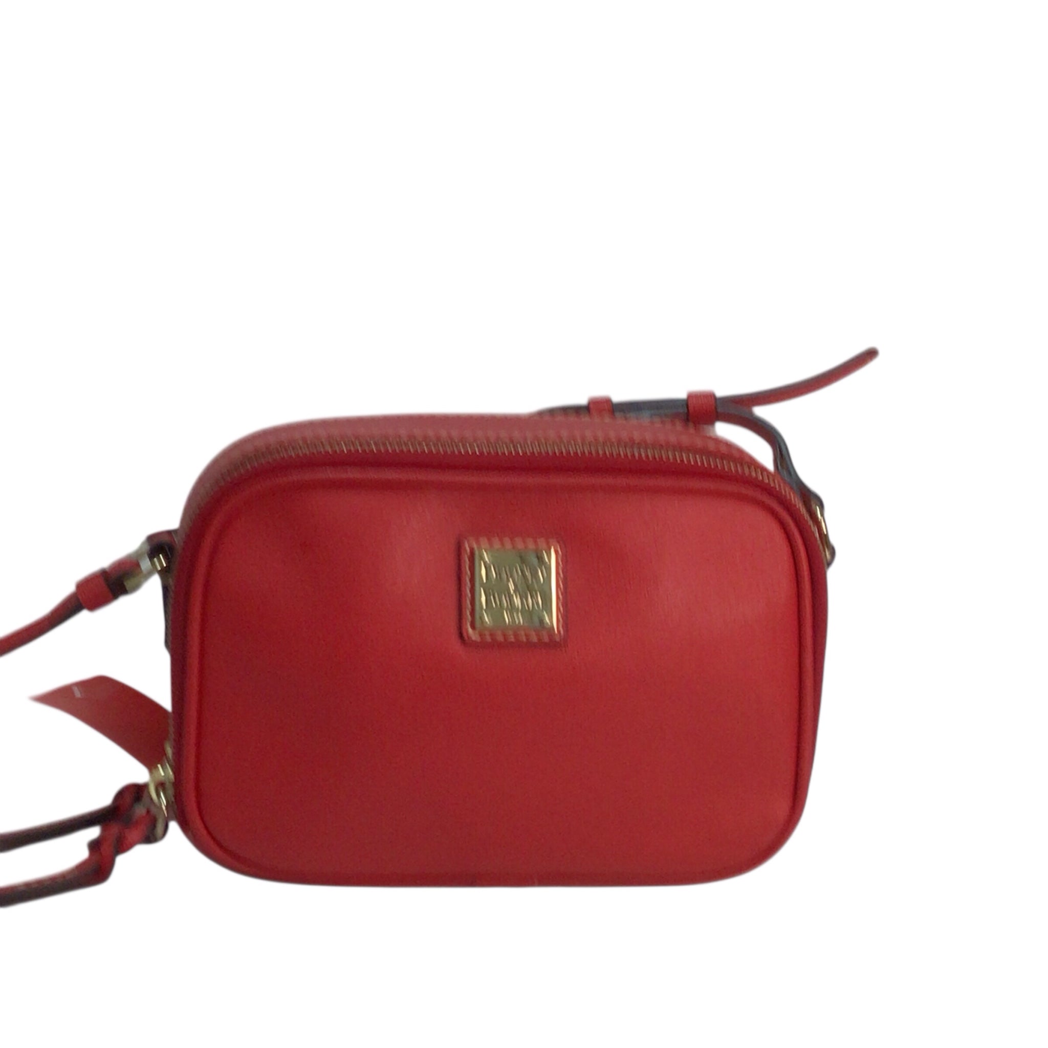 Dooney & Bourke Red Sawyer Dual Zipper Crossbody Bag
