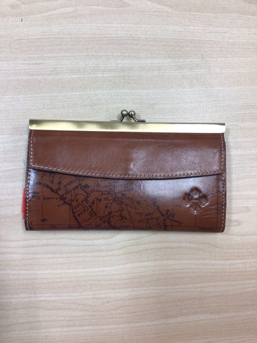 Patricia Nash Map Print Clutch Wallet