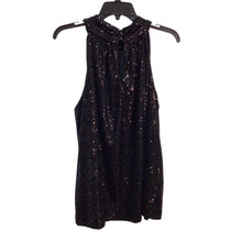 Load image into Gallery viewer, Blue Sol Black Sequin Sleeveless Top Size XL
