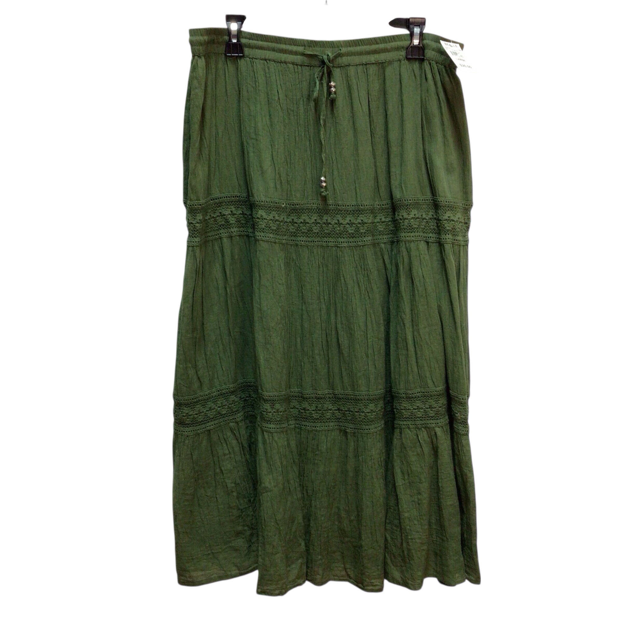 Mlle Gabrielle Green Skirt Size L NWT