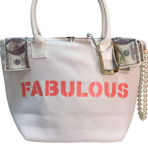 Original Fake Miami White Canvas Tote Bag