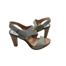 Load image into Gallery viewer, European Heels Strappy Shimmer Heels Size 38/7.5-8