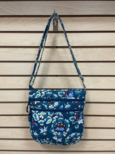 Load image into Gallery viewer, Vera Bradley Floral Shoulder Bag Blue