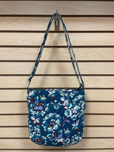 Load image into Gallery viewer, Vera Bradley Floral Shoulder Bag Blue