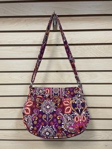 Vera Bradley Shoulder Bag Purple And Orange