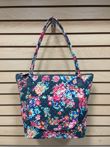 Vera Bradley Shoulder Bag Gray And Pink