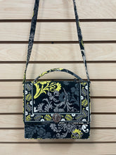 Load image into Gallery viewer, Vera Bradley Crossbody Satchel Bag Yellow And Black