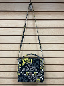 Vera Bradley Crossbody Satchel Bag Yellow And Black