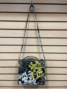 Vera Bradley Crossbody Satchel Bag Yellow And Black