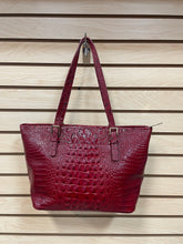 Load image into Gallery viewer, Brahmin Leather Medium Asher Shoulder Bag Red